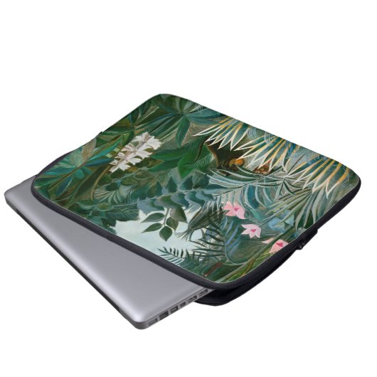 Henri Rousseau - Der Äquatorialdschungel Laptopschutzhülle (Vorne Knopf)