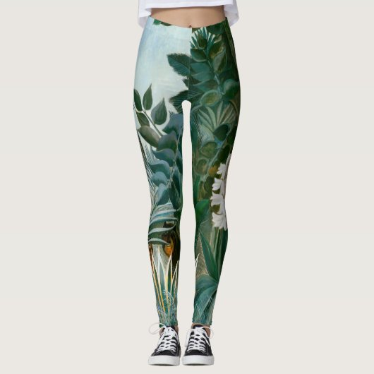 Henri Rousseau - Der Äquatorialdschungel Leggings (Vorderseite)