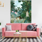 Henri Rousseau - Der Äquatorialdschungel Leinwanddruck (Insitu (Wohnzimmer))
