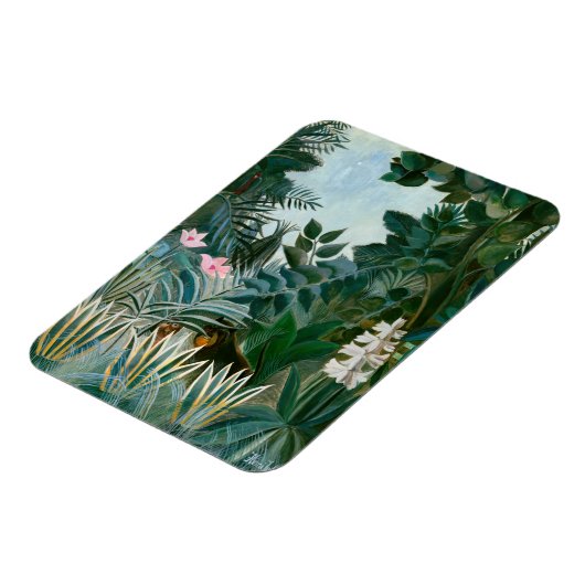 Henri Rousseau - Der Äquatorialdschungel Magnet (Linke Seite)