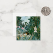 Henri Rousseau - Der Äquatorialdschungel Mitteilungskarte (Vorderseite/Rückseite Beispiel)