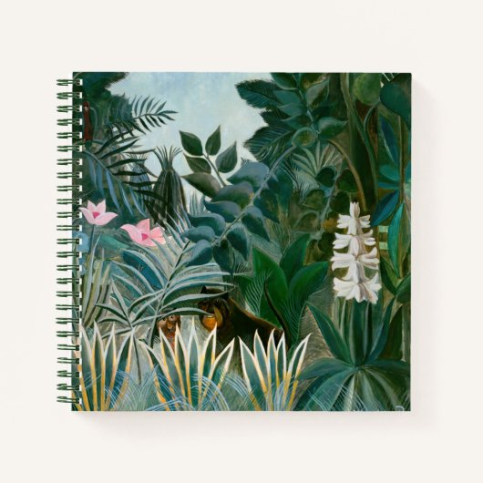 Henri Rousseau - Der Äquatorialdschungel Notizblock (Vorderseite)