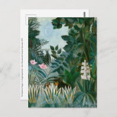 Henri Rousseau - Der Äquatorialdschungel Postkarte (Vorne/Hinten)