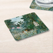 Henri Rousseau - Der Äquatorialdschungel Rechteckiger Pappuntersetzer (angewinkelt)