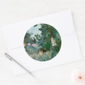 Henri Rousseau - Der Äquatorialdschungel Runder Aufkleber (Umschlag)