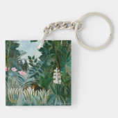 Henri Rousseau - Der Äquatorialdschungel Schlüsselanhänger (Rückseite)