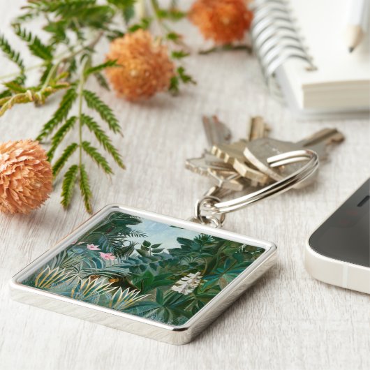 Henri Rousseau - Der Äquatorialdschungel Schlüsselanhänger (Seite)