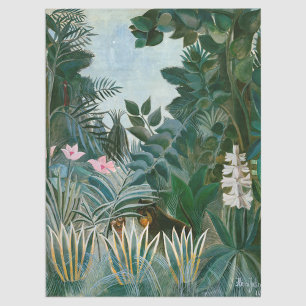 Henri Rousseau - Der Äquatorialdschungel Seidenpapier