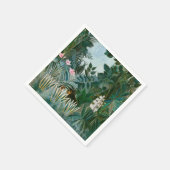 Henri Rousseau - Der Äquatorialdschungel Serviette (Ecke)