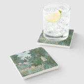 Henri Rousseau - Der Äquatorialdschungel Steinuntersetzer (Seitenansicht)