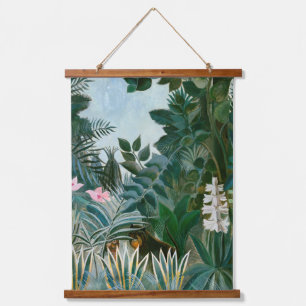 Henri Rousseau - Der Äquatorialdschungel Wandteppich Mit Holzrahmen