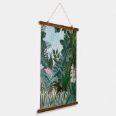Henri Rousseau - Der Äquatorialdschungel Wandteppich Mit Holzrahmen (Gewinkelt)