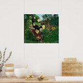 Henri Rousseau Der äquatoriale Dschungel Botanisch Poster (Küche)