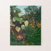 Henri Rousseau Der äquatoriale Dschungel Botanisch Puzzle (Vertikal)