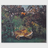 Henri Rousseau - Der hungrige Löwe Geschenkpapier (Flach)