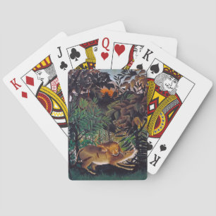 Henri Rousseau - Der hungrige Löwe Spielkarten