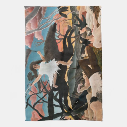 Henri Rousseau - Der Krieg Geschirrtuch (Vertikal)