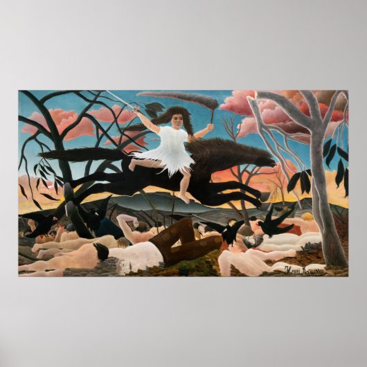 Henri Rousseau - Der Krieg Poster (Vorne)