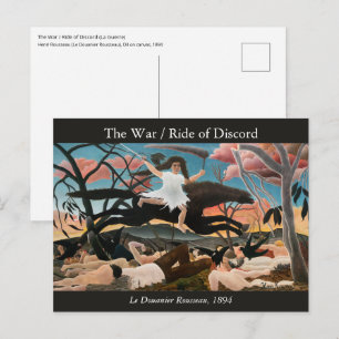 Henri Rousseau - Der Krieg Postkarte
