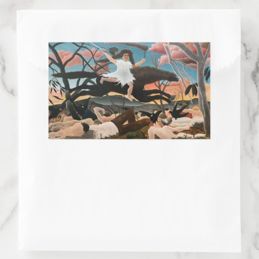 Henri Rousseau - Der Krieg Rechteckiger Aufkleber (Tasche)