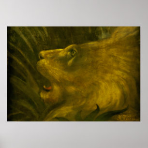 Henri Rousseau - der Löwenkopf Poster