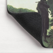 Henri Rousseau - der Schlangenbeschwörer Mousepad (Ecke)