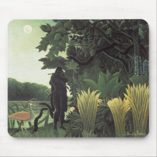 Henri Rousseau - der Schlangenbeschwörer Mousepad