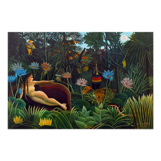 Henri Rousseau Der Traum 1910 (Le Rêve) CC1146 Poster (Vorderseite)