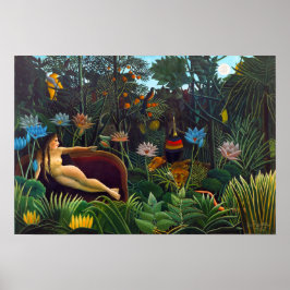 Henri Rousseau Der Traum 1910 (Standardrahmen) Poster