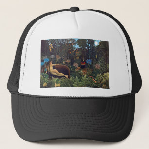 Henri Rousseau Der Traum - Dschungelfrau mit Tiere Truckerkappe