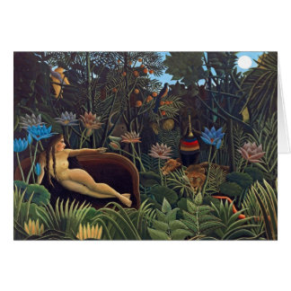 Henri Rousseau Der Traum - Jungle Frauen und Tiere