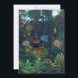 Henri Rousseau - Der Traum / Le Reve Dankeskarte<br><div class="desc">The Dream / Le Reve - Henri Rousseau,  1910 (alias Douanier Rousseau)</div>