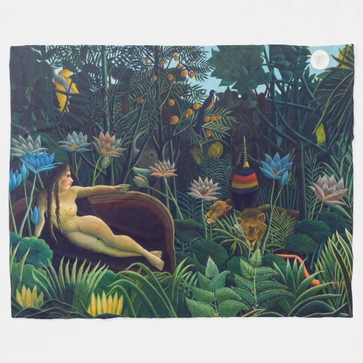 Henri Rousseau - Der Traum / Le Reve Fleecedecke (Vorderseite (Horizontal))