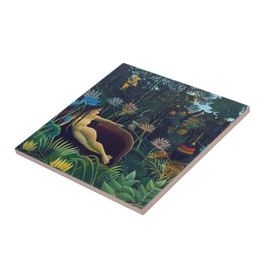 Henri Rousseau - Der Traum / Le Reve Fliese (Seite)