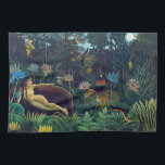 Henri Rousseau - Der Traum / Le Reve Geschirrtuch<br><div class="desc">The Dream / Le Reve - Henri Rousseau,  1910 (alias Douanier Rousseau)</div>