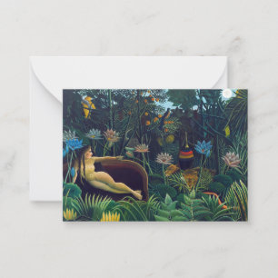 Henri Rousseau - Der Traum / Le Reve Mitteilungskarte