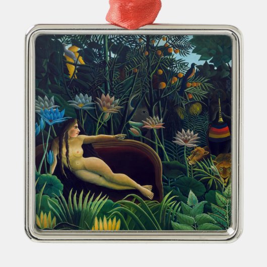 Henri Rousseau - Der Traum / Le Reve Ornament Aus Metall (Vorne)