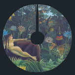 Henri Rousseau - Der Traum / Le Reve Polyester Weihnachtsbaumdecke<br><div class="desc">The Dream / Le Reve - Henri Rousseau,  1910 (alias Douanier Rousseau)</div>