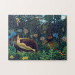 Henri Rousseau - Der Traum / Le Reve Puzzle<br><div class="desc">The Dream / Le Reve - Henri Rousseau,  1910 (alias Douanier Rousseau)</div>