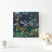 Henri Rousseau - Der Traum / Le Reve Quadratische Wanduhr (Zuhause)