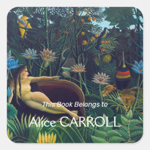 Henri Rousseau - Der Traum / Le Reve Quadratischer Aufkleber