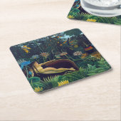 Henri Rousseau - Der Traum / Le Reve Rechteckiger Pappuntersetzer (angewinkelt)