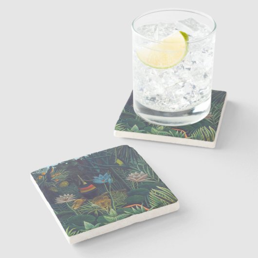 Henri Rousseau - Der Traum / Le Reve Steinuntersetzer (Seitenansicht)