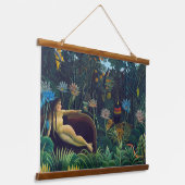 Henri Rousseau - Der Traum / Le Reve Wandteppich Mit Holzrahmen (Gewinkelt)