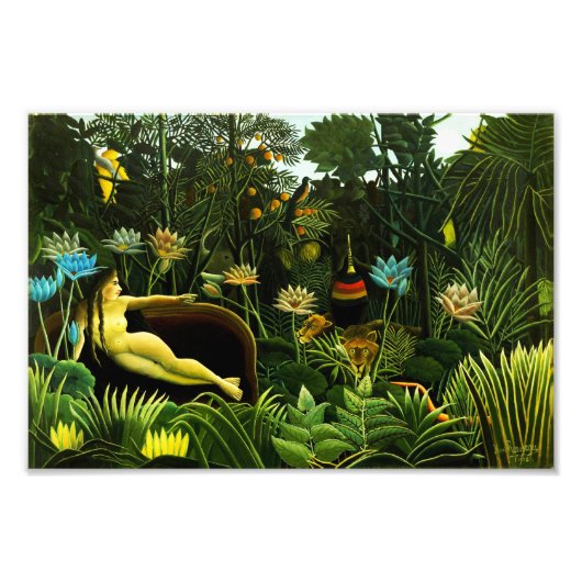 Henri Rousseau Der Traum Print Fotodruck (Vorne)