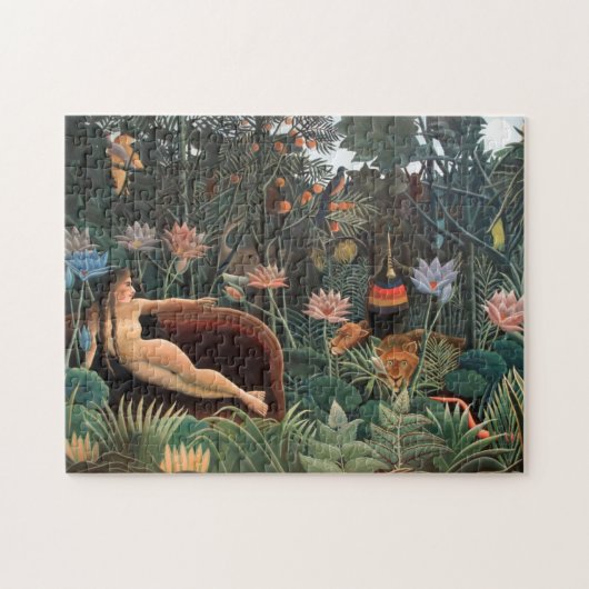 Henri Rousseau Der Traumjung Blume Surrealismus Puzzle (Horizontal)