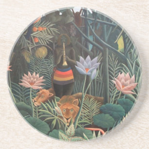 Henri Rousseau Der Traumjung Blume Surrealismus Sandstein Untersetzer