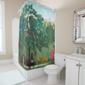 Henri Rousseau - Der Wasserfall Duschvorhang (Beispiel)