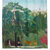 Henri Rousseau - Der Wasserfall Duschvorhang (Vorderseite)