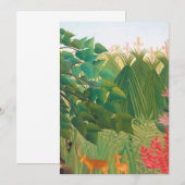 Henri Rousseau - Der Wasserfall Einladung (Vorne/Hinten)